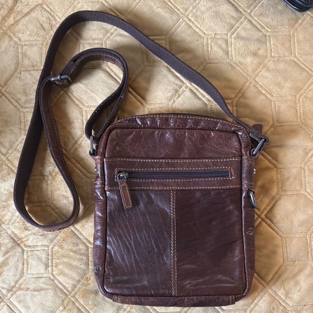 Brown Leather Crossbody Bag